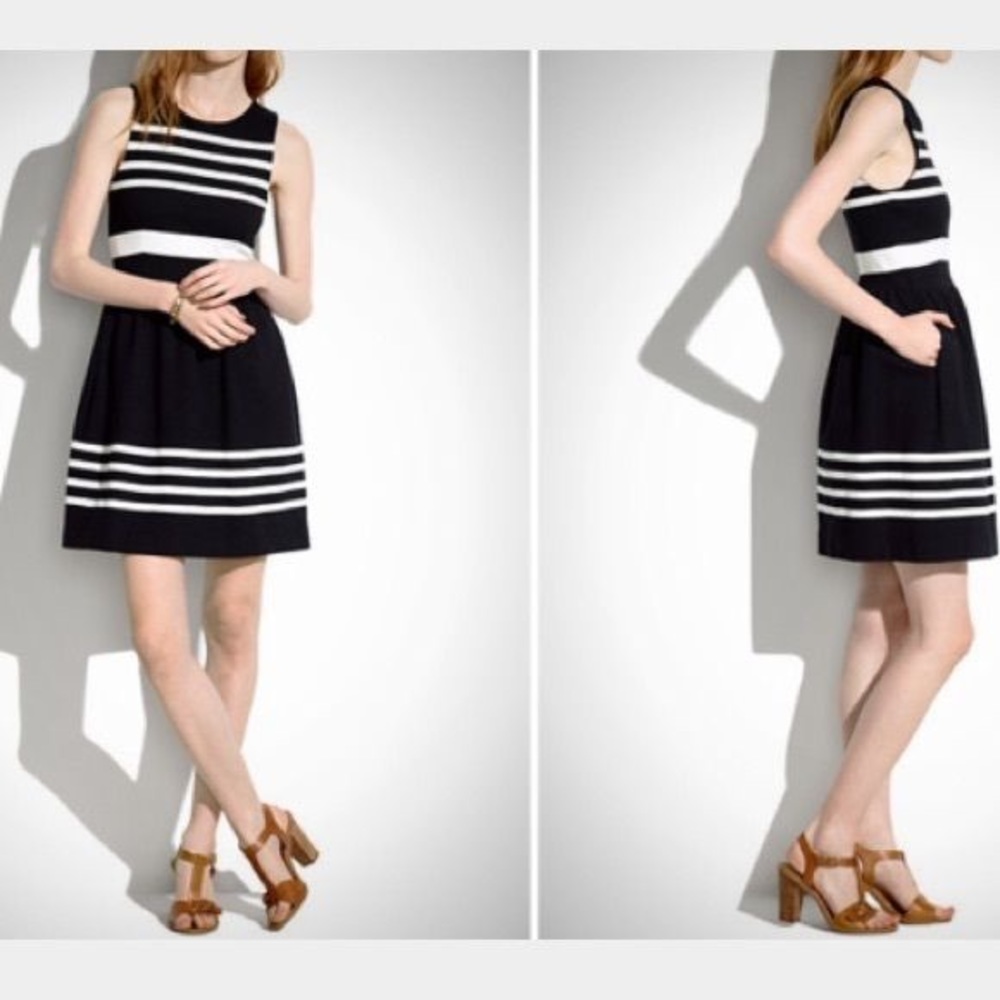 Madewell afternoon dress in saltwater stripe